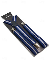 Недорогие Свадьба ACC-Регулируемые эластичные подтяжки для брюк, эластичные полиэстеровые Y-образные подтяжки, различные цвета, классический формальный стиль, идеально подходят для свадеб, Дня святого Валентина, вечеринок и повседневной носки.