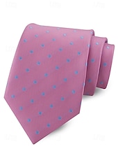 cheap Wedding Accessories-Men's Polyester Polka Dot Necktie, Multi-Color Classic Dot Pattern Tie, Elegant Slim Style for Groomsmen, Weddings, Formal Dinners, Banquets &amp; Business Events