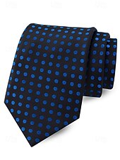 cheap Wedding Accessories-Men's Polyester Polka Dot Necktie, Multi-Color Classic Dot Pattern Tie, Elegant Slim Style for Groomsmen, Weddings, Formal Dinners, Banquets &amp; Business Events
