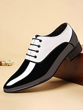 Недорогие Оксфордские туфли-Мужские красно-черные кожаные туфли – модный дизайн для свадеб и вечерних мероприятий.