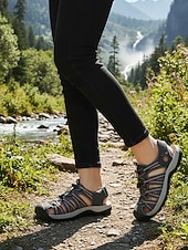 baratos Sandálias de Desporto-Sandálias esportivas femininas para atividades ao ar livre – design respirável de secagem rápida com sola de borracha antiderrapante, estilo esportivo leve para mulheres, ideal para caminhadas, passeios, viagens, acampamentos e aventuras de verão.