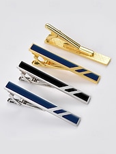 economico Matrimonio ACC-Fermacravatta in lega da uomo, vari colori, design elegante per matrimoni e spostamenti di lavoro, accessorio elegante e durevole