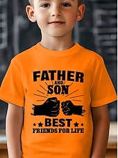 お買い得  男の子の3D面白いユーモア-男の子 3D グラフィック レタード Tシャツ Ｔシャツ 半袖 3Dプリント 夏 春 スポーツ ファッション ストリートファッション 子供 4〜12年 クルーネック カジュアル 日常 アウトドア レギュラー