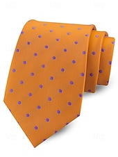 cheap Wedding Accessories-Men's Polyester Polka Dot Necktie, Multi-Color Classic Dot Pattern Tie, Elegant Slim Style for Groomsmen, Weddings, Formal Dinners, Banquets &amp; Business Events