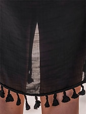 economico Abiti da spiaggia-Per donna Abito al ginocchio Abito da Spiaggia Abito nero Copricostume Elegante Moda Classico Quotidiano All'aperto Spiaggia Vestibilità comoda Semplice Manica Corta Colletto a Camicia Nero Estate