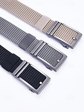 cheap Men's Belts-Men's Nylon Belt, Multi-Color Options, Durable and Stylish for Casual and Outdoor Wear