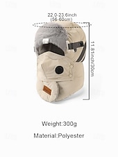 levne Pánské klobouky-Pánská zimní outdoorová sada čepice a masky – více barev, polyesterový materiál, větruodolná a teplá, ideální pro lyžování, snowboarding a aktivity v chladném počasí