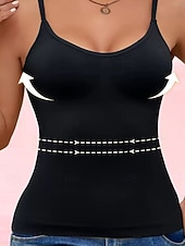 tanie Topy-Damskie Piżama Gorset profilujący Moda Codzienny Czyste kolory Koronka Codzienny Dom Urlop Bez rękawów Paski Czarny Biały Jasnozielony Wino Czerwona róża Lato Wiosna Jesień Regularny