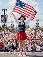  Adidași pentru femei cu imprimație de steag și vultur american cu ocazia aniversării de 250 de ani a Statelor Unite design cu artificii încălțăminte casual patriotică pentru Ziua Independenței parade