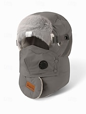 levne Pánské klobouky-Pánská zimní outdoorová sada čepice a masky – více barev, polyesterový materiál, větruodolná a teplá, ideální pro lyžování, snowboarding a aktivity v chladném počasí
