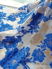 رخيصةأون طول الأرضية-A-الخط طول الأرض شيرت دريس فستان رسمي فستان سهرة فستان أم العروس كم طويل قبعة القميص أنيق عتيق سبليت عالية رسمي قماش الجاكار مع شريطة زهور