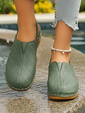 economico Zoccoli e pianelle da donna-zoccoli da donna con cinturino posteriore traforato rosa – scarpe comode, traspiranti e leggere per abbigliamento casual, passeggiate, viaggi, giardinaggio e uso quotidiano
