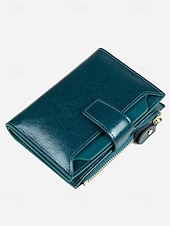 Недорогие Кошельки-Женский кошелек из натуральной кожи с защитой от RFID, вместительный, на молнии, для нескольких карт, классический стиль, разноцветный, идеально подходит для повседневного использования, путешествий, покупок и в качестве подарка.