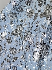 economico Abiti da Sera a Linea A-Linea ad A Lunghezza al pavimento Abito da Sera Elegante Senza Maniche Monospalla Matrimonio Formale Tasca Jacquard Shiena scoperta con Fiocco/Fiocchi Pieghe Spacco