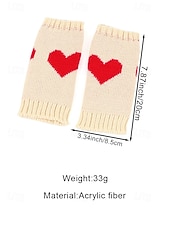 halpa ystävänpäivä-Naisten neulotut kynsikkäät sydänkuviolla, useita värejä, sopivat täydellisesti ystävänpäivään ja syksyn/talven arkikäyttöön