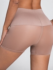 abordables Corset serre taille-Femmes Gaine Sculptante Ceinture de sudation Occasionnel Couleur Unie Taille Élastique Shorts Quotidien Sans manches Noir Marron Été Printemps Automne Hiver Mince
