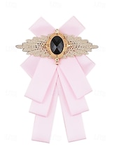 voordelige Huwelijk ACC-Polyester vlinderdas voor heren met broche, verkrijgbaar in diverse kleuren, elegante stijl voor bruiloften en formele gelegenheden.