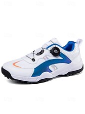 economico Scarpe da Golf da Uomo-scarpe da golf da uomo blu e bianche, leggere, comode, dal design elegante, perfette per il golf e le feste all'aperto