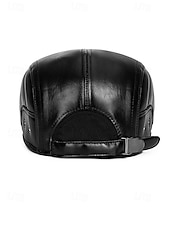 halpa Miesten hatut-Miesten keinonahkainen lippis, tyylikäs taittuva korvaläpällinen muotoilu, saatavilla useissa väreissä, täydellinen talvi- ja ulkoiluun