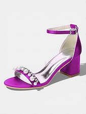 halpa Morsian-Naisten norsunluunväriset kristallipalikkakorkosandaalit, elegantit nilkkaremmillä varustetut hääkengät moderneihin kaupunkihäihin