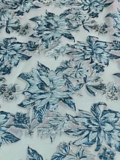 billige Ankellengde-A-linje Ankellengde Festkjole Cocktail Kjole Gjestekjole til bryllup Kjole til brudens mor 3/4 ermer V-hals Elegant Årgang Formell Kentucky Derby Semi-formelt Jacquard med Plissert