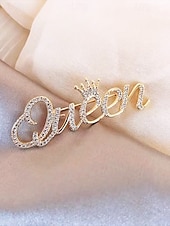 Недорогие День святого Валентина-Женская брошь в форме сердца из сплава с искусственным жемчугом, доступно несколько вариантов дизайна, идеально подходит для Дня святого Валентина, свадеб и повседневной носки.