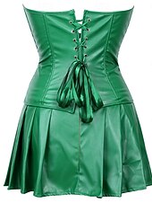 cheap Dresses-Medieval Renaissance Steampunk Dress Corset Pirate Fancy Dress Women's Pirate Fantasy Halloween Carnival Performance LARP Ren Faire Adults' Dress
