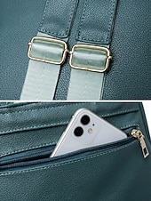お買い得  ファッションバックパック-女性用フェイクレザーバックパック - 複数の色、大容量、ゴールドトーンのアクセントが付いたスタイリッシュなデザイン、日常使い、仕事、カジュアルな外出に最適