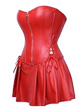 cheap Dresses-Medieval Renaissance Steampunk Dress Corset Pirate Fancy Dress Women's Pirate Fantasy Halloween Carnival Performance LARP Ren Faire Adults' Dress