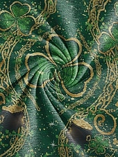 economico Accessori-Scaldacollo da donna per San Patrizio: molteplici fantasie, materiale stampato in poliestere, versatile da usare come scaldacollo o come protezione per il viso, perfetto per le celebrazioni festive