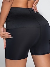abordables Corset serre taille-Femmes Gaine Sculptante Ceinture de sudation Occasionnel Couleur Unie Taille Élastique Shorts Quotidien Sans manches Noir Marron Été Printemps Automne Hiver Mince