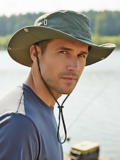 abordables Chapeaux pour hommes-Chapeau d'extérieur pour homme en polyester à séchage rapide – plusieurs couleurs – idéal pour les activités de plein air et le quotidien