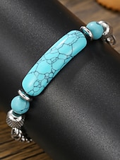 levne Jedinečné náramky-Tyrkysová Silný řetězec Móda Módní Přizpůsobeno Kámen Náramek šperky Stříbrná / Trávová zelená Pro Denní Dar Dovolená