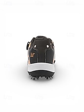 ieftine Încălțăminte de golf pentru bărbați-Adidași de golf pentru bărbați, albi și verzi, cu talpă cu crampoane, confortabili și rezistenți, perfecți pentru terenuri de golf și ieșiri active