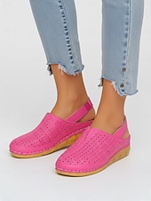 economico Zoccoli e pianelle da donna-zoccoli da donna con cinturino posteriore traforato rosa – scarpe comode, traspiranti e leggere per abbigliamento casual, passeggiate, viaggi, giardinaggio e uso quotidiano