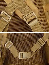 baratos Mochilas de Exterior-Mochila tática masculina camuflada em nylon, mochila militar de grande capacidade, bolsa multicolorida para atividades ao ar livre, como caminhadas, camping e viagens, com patch da bandeira americana.