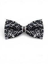 Недорогие Свадьба ACC-Мужской галстук-бабочка из полиэстера с блестками и кристаллами, доступен в нескольких цветах, идеально подходит для свадеб и вечерних мероприятий.