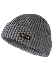 preiswerte Herrenhüte-Strickmütze für Herren, weiche, gerippte Wintermütze in verschiedenen Farben, lässiger Outdoor-Stil, warme und bequeme Kopfbedeckung für Herren, ideal für Outdoor-Aktivitäten und den Alltag.