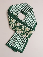 お買い得  メンズネクタイ＆蝶ネクタイ-メンズペイズリープリントスカーフ、マルチカラーパターンのポリエステル軽量ネックスカーフ、男性用のクラシックでエレガントなスタイル、普段着、ビジネスカジュアル、パーティー、季節のスタイリングに最適