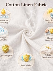 tanie Statki-Damskie Lniane spodnie Spodnie Spodnie codzienne Letnie spodnie Urlop Moda Podstawowy Pełna długość Średia talia Równina Ściągana na sznurek Elastyczny pas Prosta noga Lekki Oddychający Nieelastyczny