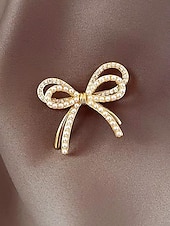 Недорогие День святого Валентина-Женская брошь в форме сердца из сплава с искусственным жемчугом, доступно несколько вариантов дизайна, идеально подходит для Дня святого Валентина, свадеб и повседневной носки.