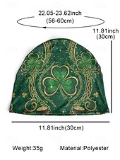 economico Accessori-Scaldacollo da donna per San Patrizio: molteplici fantasie, materiale stampato in poliestere, versatile da usare come scaldacollo o come protezione per il viso, perfetto per le celebrazioni festive