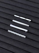 tanie Wesele ACC-Męska spinka do krawata ze stopu – wiele stylów na wesela i okazje biznesowe – elegancki i trwały design