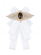 voordelige Huwelijk ACC-Polyester vlinderdas voor heren met broche, verkrijgbaar in diverse kleuren, elegante stijl voor bruiloften en formele gelegenheden.