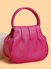 economico Borsette e borse tote-borsa da donna in similpelle – vari colori, elegante manico rotondo, resistente e spaziosa – perfetta per outfit casual di tutti i giorni e da sera