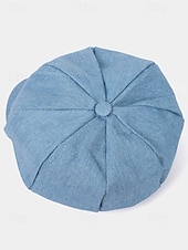 economico Cappelli da donna-berretto da donna in tessuto denim – vari colori, stile casual, perfetto per l'uso quotidiano e per i viaggi