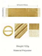 abordables Mariage ACC-Écharpe en polyester pour femme, ornée de boutons en acrylique, disponible en plusieurs couleurs, idéale pour les mariages et les soirées.