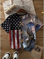 economico Magliette Giorno dell’Indipendenza-T-shirt patriottica da donna per il Giorno dell'Indipendenza grafico bandiera stella moda vintage stilosa maniche corte collo rotondo top regolari abbigliamento quotidiano weekend stampa blu rosso