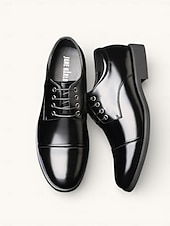 tanie Buty Oxford-Męskie Oksfordki Buty Derby formalne Buty Skórzane Mokasyny Spacery Biznes Klasyczny Codzienny Codzienny Na zewnątrz Ślub Skóra nappa Wygodny Niepoślizgowy / a Oddychający Sznurowane Czarny Brązowy