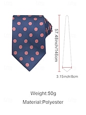 cheap Wedding Accessories-Men's Polyester Polka Dot Necktie, Multi-Color Classic Dot Pattern Tie, Elegant Slim Style for Groomsmen, Weddings, Formal Dinners, Banquets &amp; Business Events